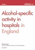 Alcohold -specific activity in hospitals in England image