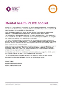 Mental health PLICS toolkit summary